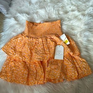 orange skirt